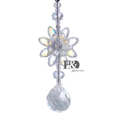 Hanging Suncatcher Sided Water Droplet Crystal Prisms Rainbow Feng Shui Pendants 602716346177  122940947609